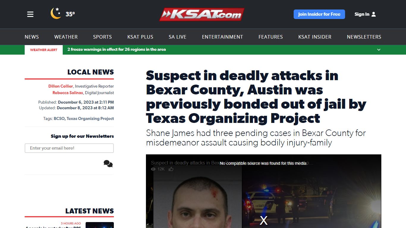 Suspect in deadly attacks in Bexar County, Austin was previously bonded ...